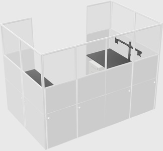 Cabine en u