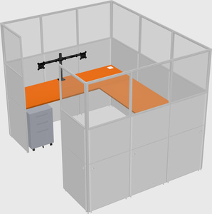 Cabine en u