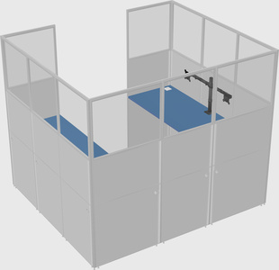 Cabine en u