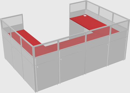 Cabine en u