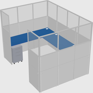 Cabine en u