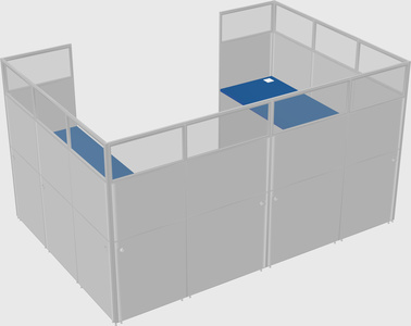 Cabine en u