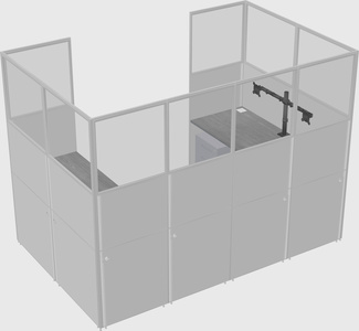 Cabine en u