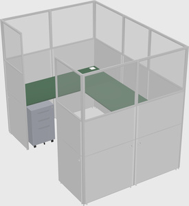 Cabine en u