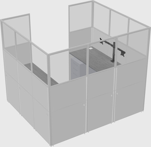 Cabine en u