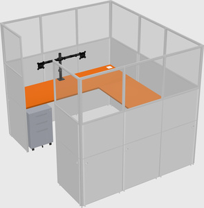 Cabine en u
