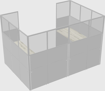 Cabine en u