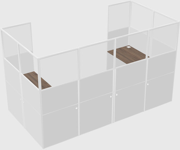 Cabine en u