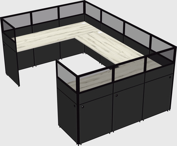 Cabine en u
