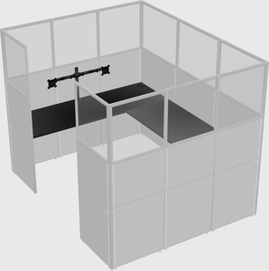 Cabine en u
