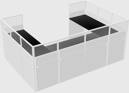Cabine en u