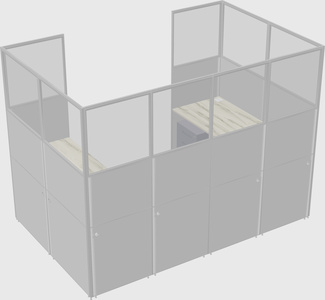 Cabine en u