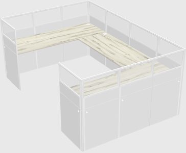 Cabine en u