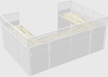 Cabine en u