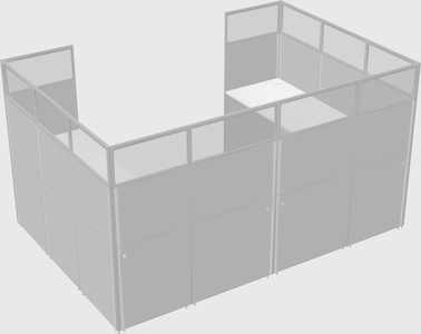Cabine en u