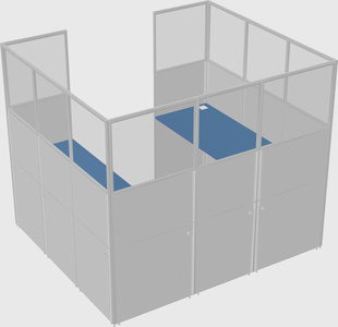 Cabine en u