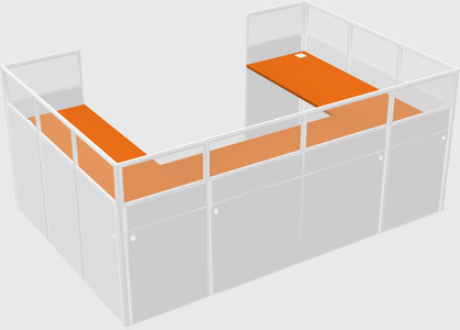 Cabine en u