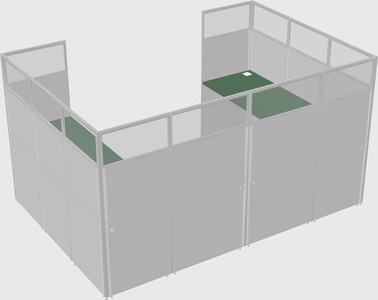 Cabine en u