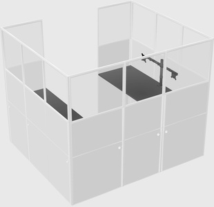 Cabine en u