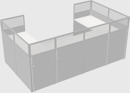 Cabine en u