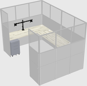 Cabine en u
