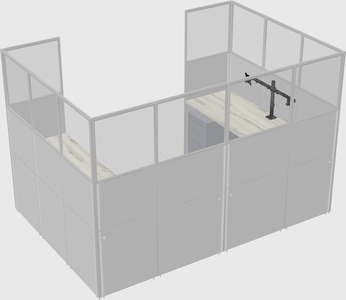 Cabine en u