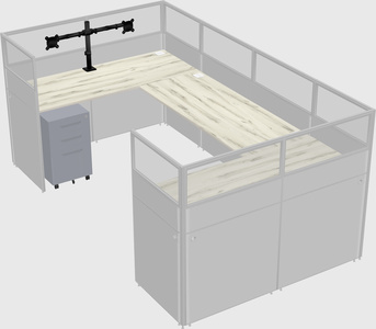 Cabine en u