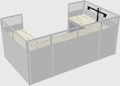 Cabine en u