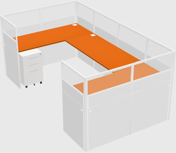 Cabine en u