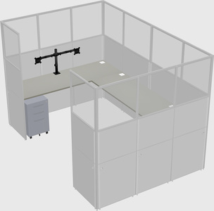 Cabine en u