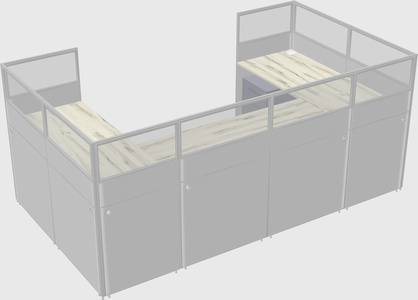 Cabine en u
