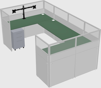 Cabine en u