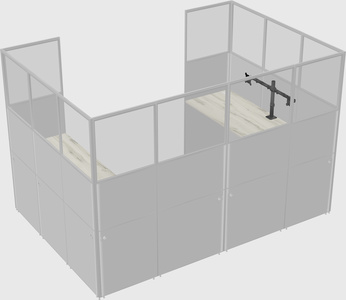 Cabine en u