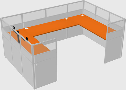 Cabine en u