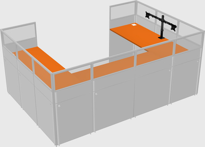 Cabine en u