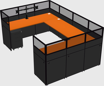 Cabine en u
