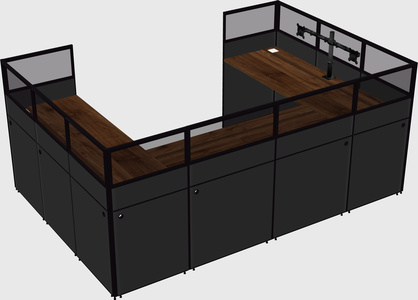 Cabine en u