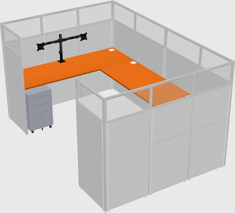 Cabine en u