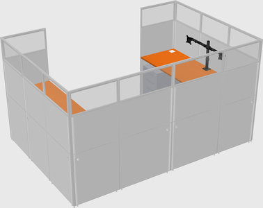 Cabine en u