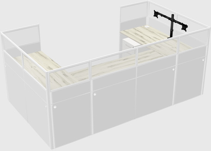Cabine en u
