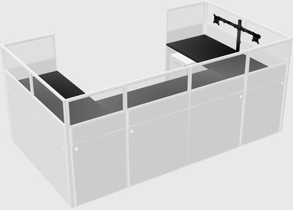 Cabine en u