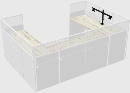 Cabine en u