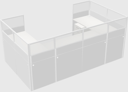 Cabine en u