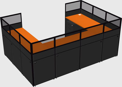 Cabine en u