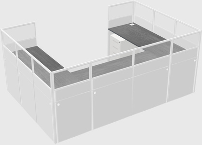 Cabine en u