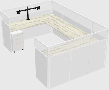 Cabine en u