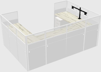 Cabine en u