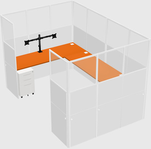Cabine en u