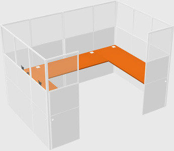 Cabine en u