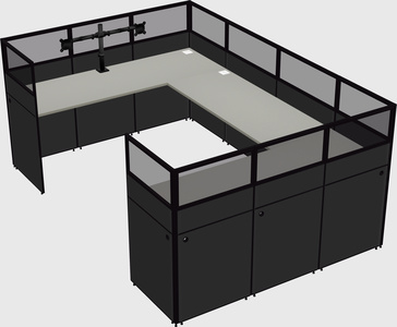 Cabine en u
